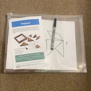Tangram Puzzle Set with Marker